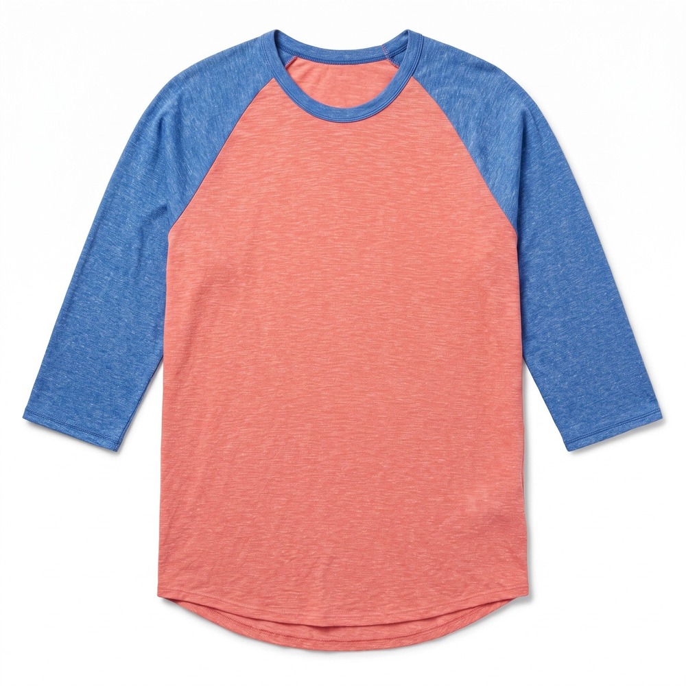 LuLaRoe 3XL Womens Pink Blue Raglan Baseball Tee Casual Athleisure Shirt